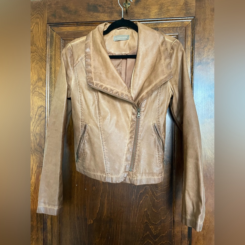 Women’s faux leather jacket